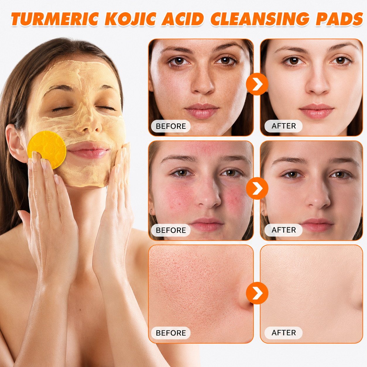 🔥Last Day Big Discount Promotion🔥 | Prionne Turmeric Kojic Glow Pads