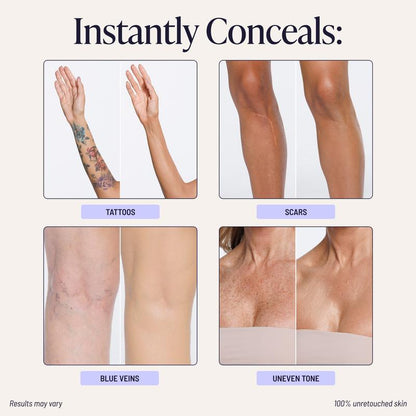 🤎Soften the look of marks, spots, veins, and discoloration instantly.🌿