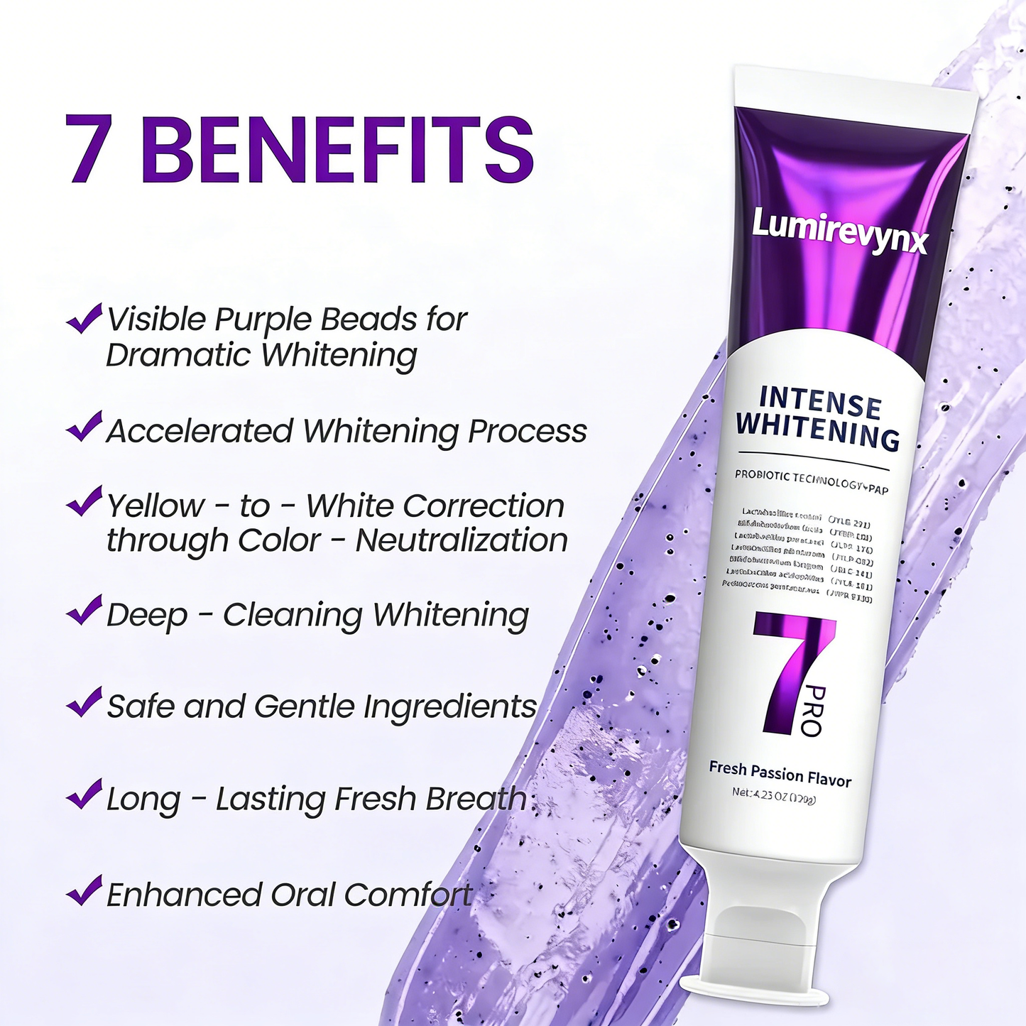💜 Deep-Cleaning Whitening for Stained, Yellow, and Tired-Looking Teeth