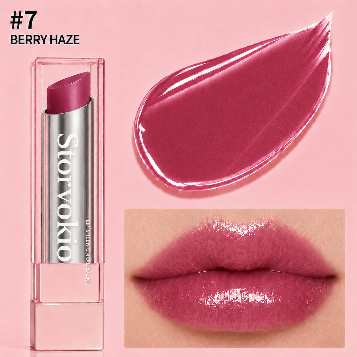 🔥LAST DAY BUY 1 GET 1 FREE🔥 Storvokio 2-in-1 GLOW VEIL LIP SHEEN OIL BALM👄
