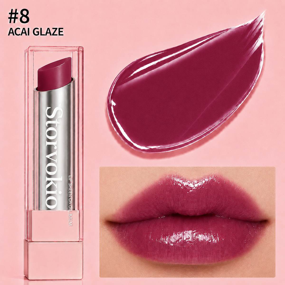 🔥LAST DAY BUY 1 GET 1 FREE🔥 Storvokio 2-in-1 GLOW VEIL LIP SHEEN OIL BALM👄
