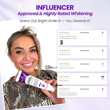 💜 Deep-Cleaning Whitening for Stained, Yellow, and Tired-Looking Teeth
